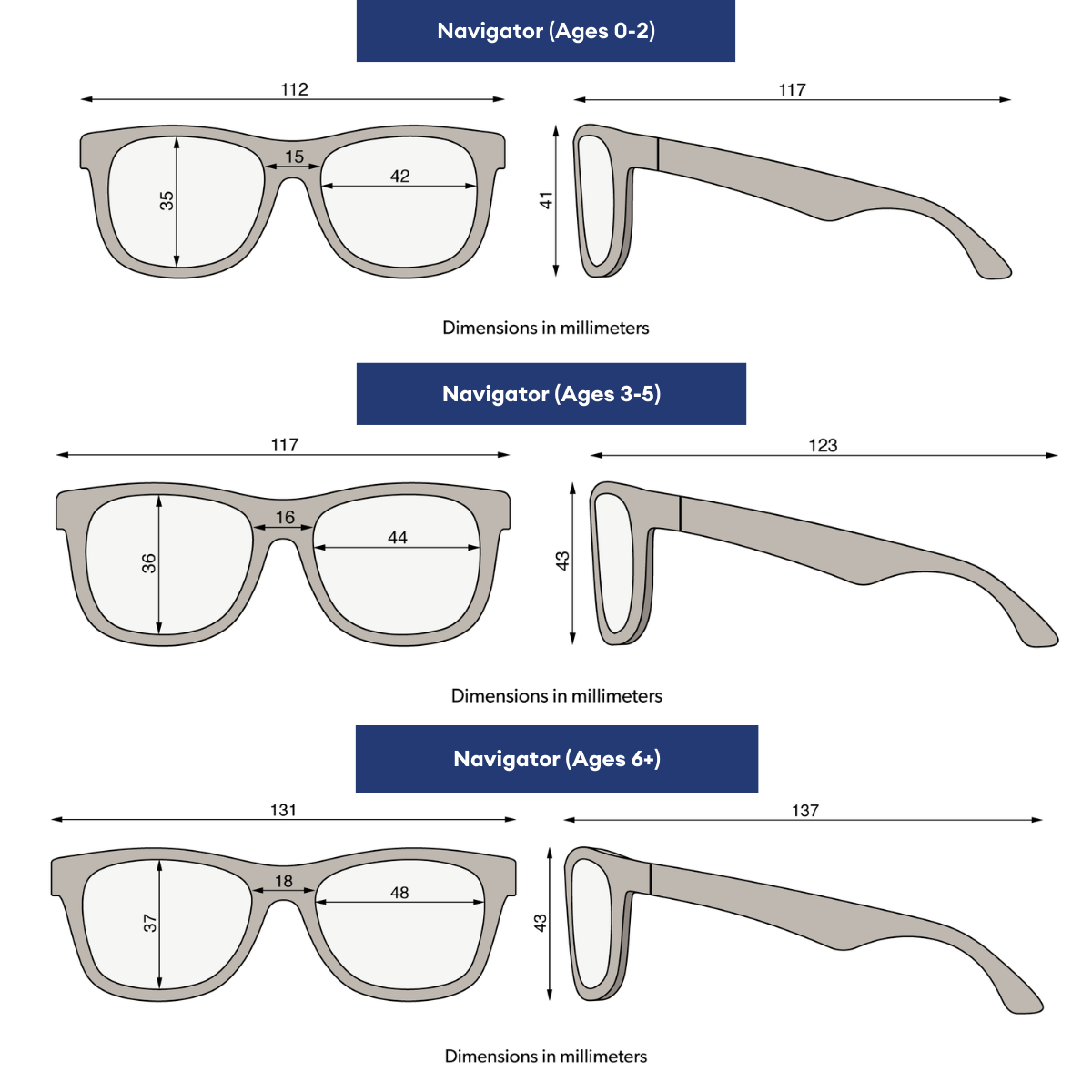 Babiators Polarized Navigator | Classic Tortoise Sunglasses Amber Lens (3-5 years)