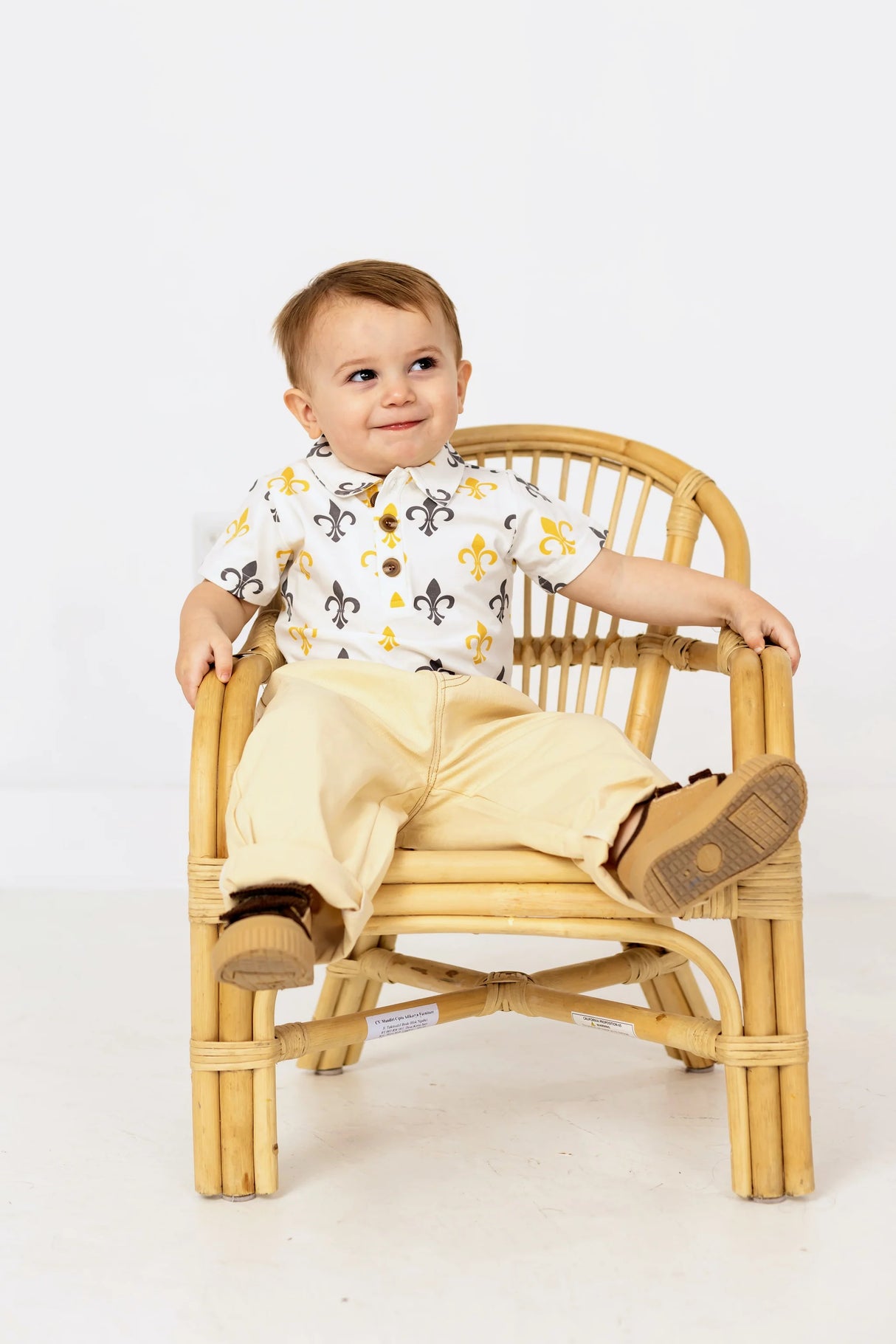 ntrl co. Who Dat Short Sleeve Polo Shirt