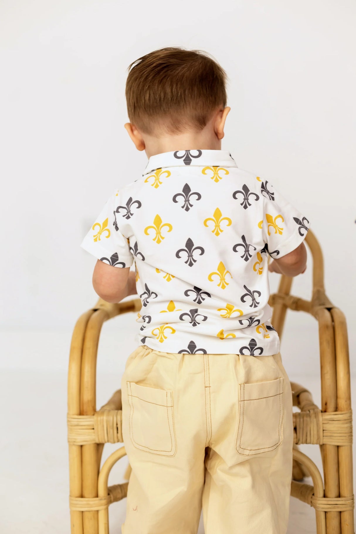 ntrl co. Who Dat Short Sleeve Polo Shirt