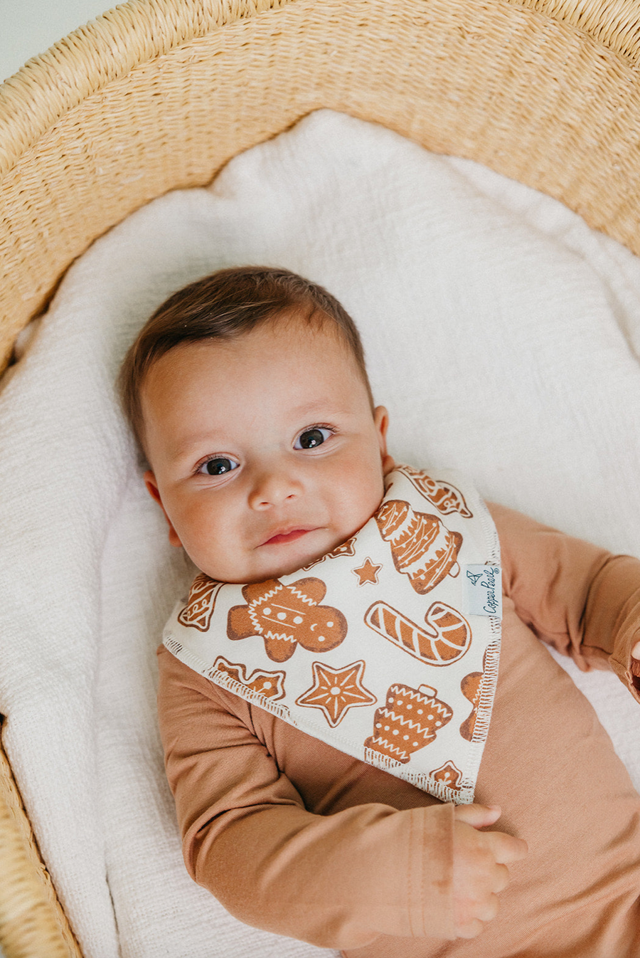 Baby Bandana Bib 4-Pack Set | Gingerbread