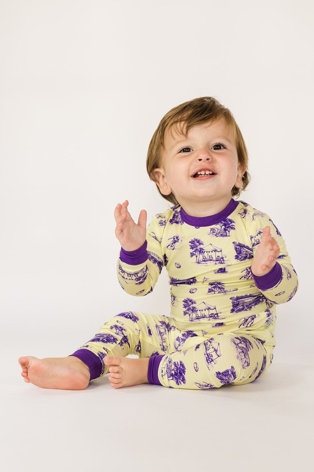 Southern Slumber Tiger Toile 2 Piece Bamboo Pajama Set