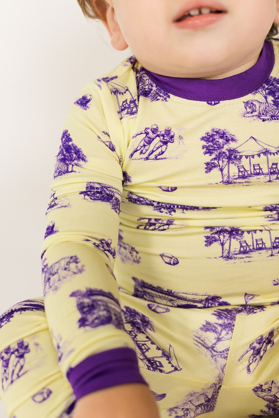 Southern Slumber Tiger Toile 2 Piece Bamboo Pajama Set