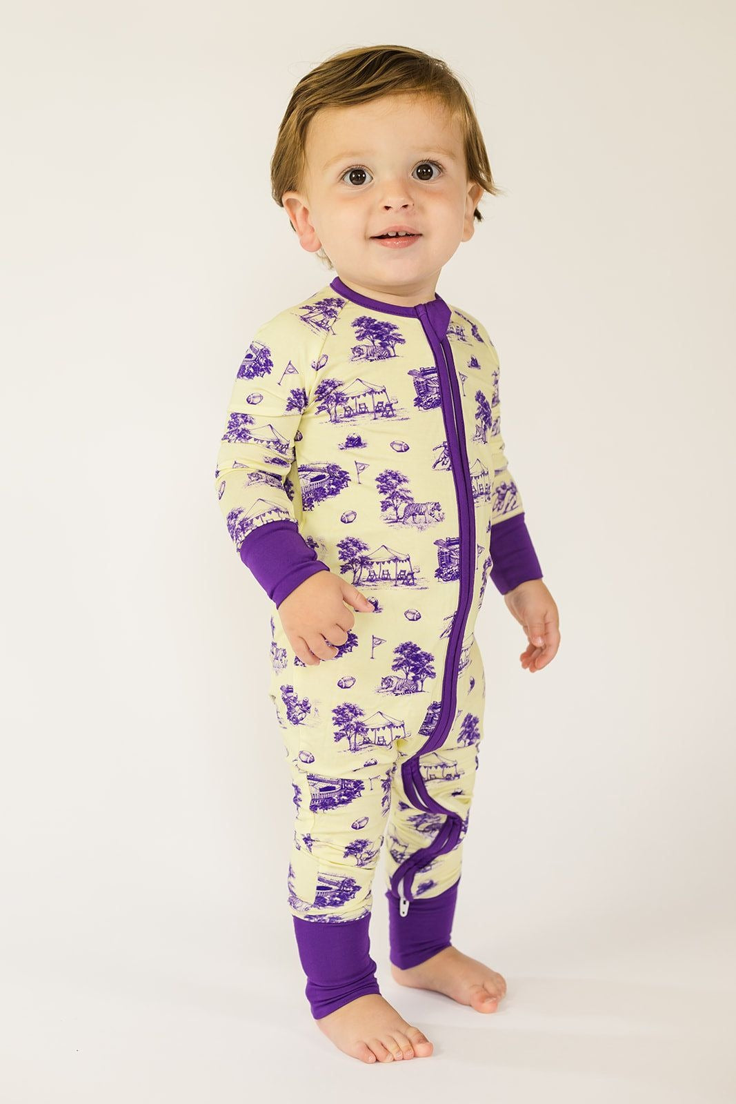 Southern Slumber Tiger Toile Double Zipper Bamboo Sleeper