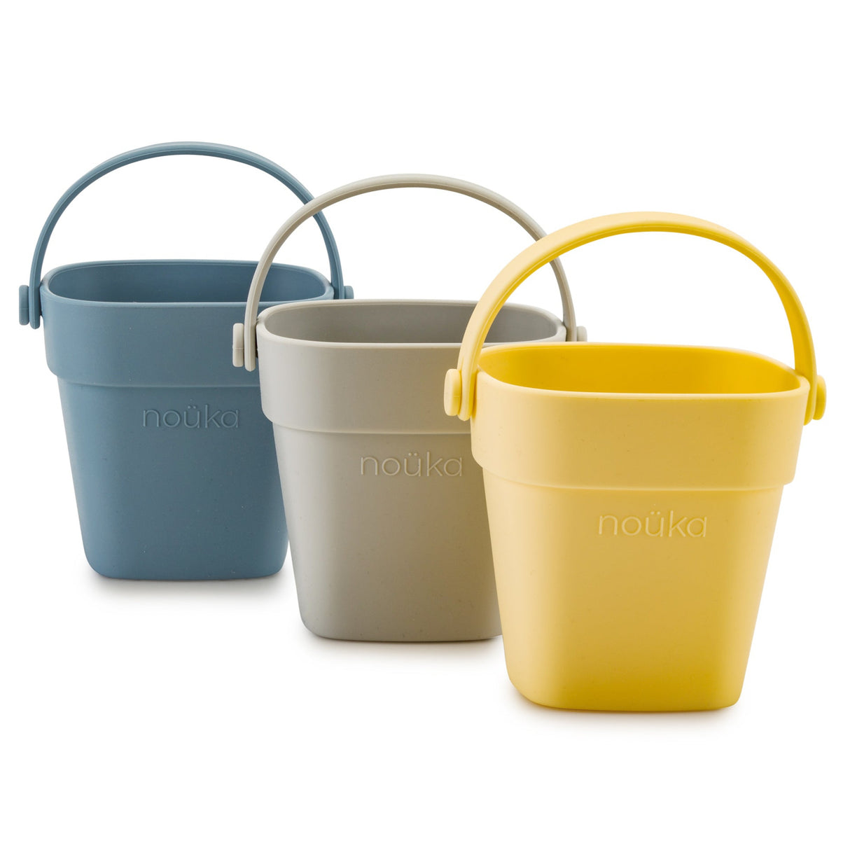 nouka Silicone Tiny Bath Stacking Buckets