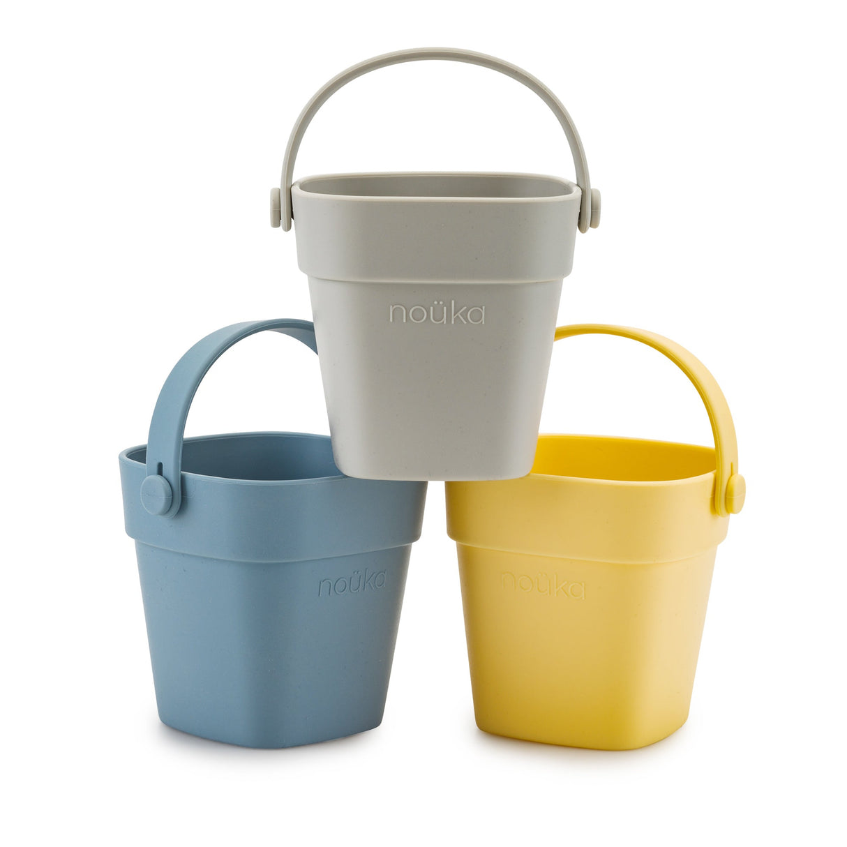 nouka Silicone Tiny Bath Stacking Buckets