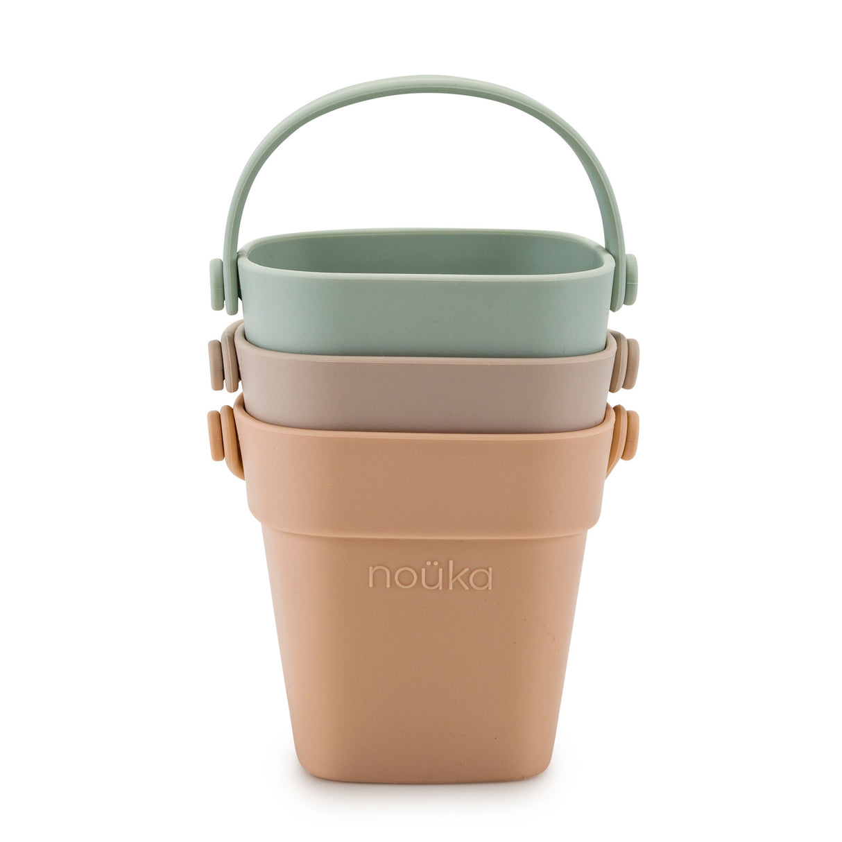 nouka Silicone Tiny Bath Stacking Buckets