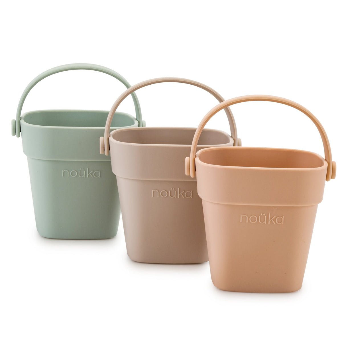 nouka Silicone Tiny Bath Stacking Buckets