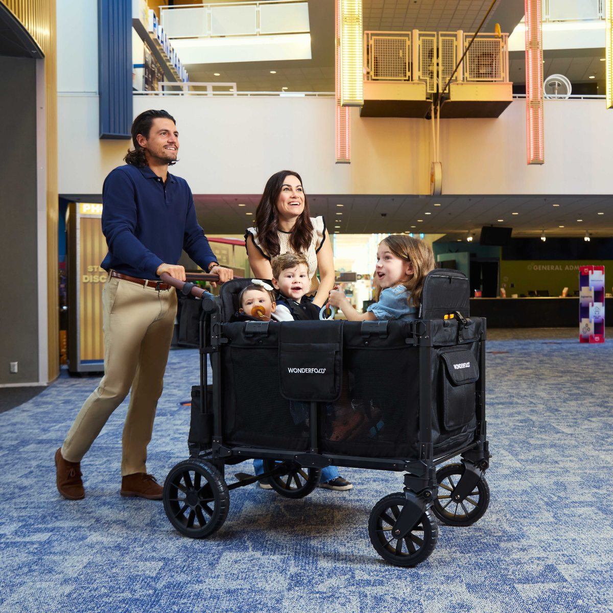 Wonderfold W4 Luxe Pro 4-Seater Stroller Wagon