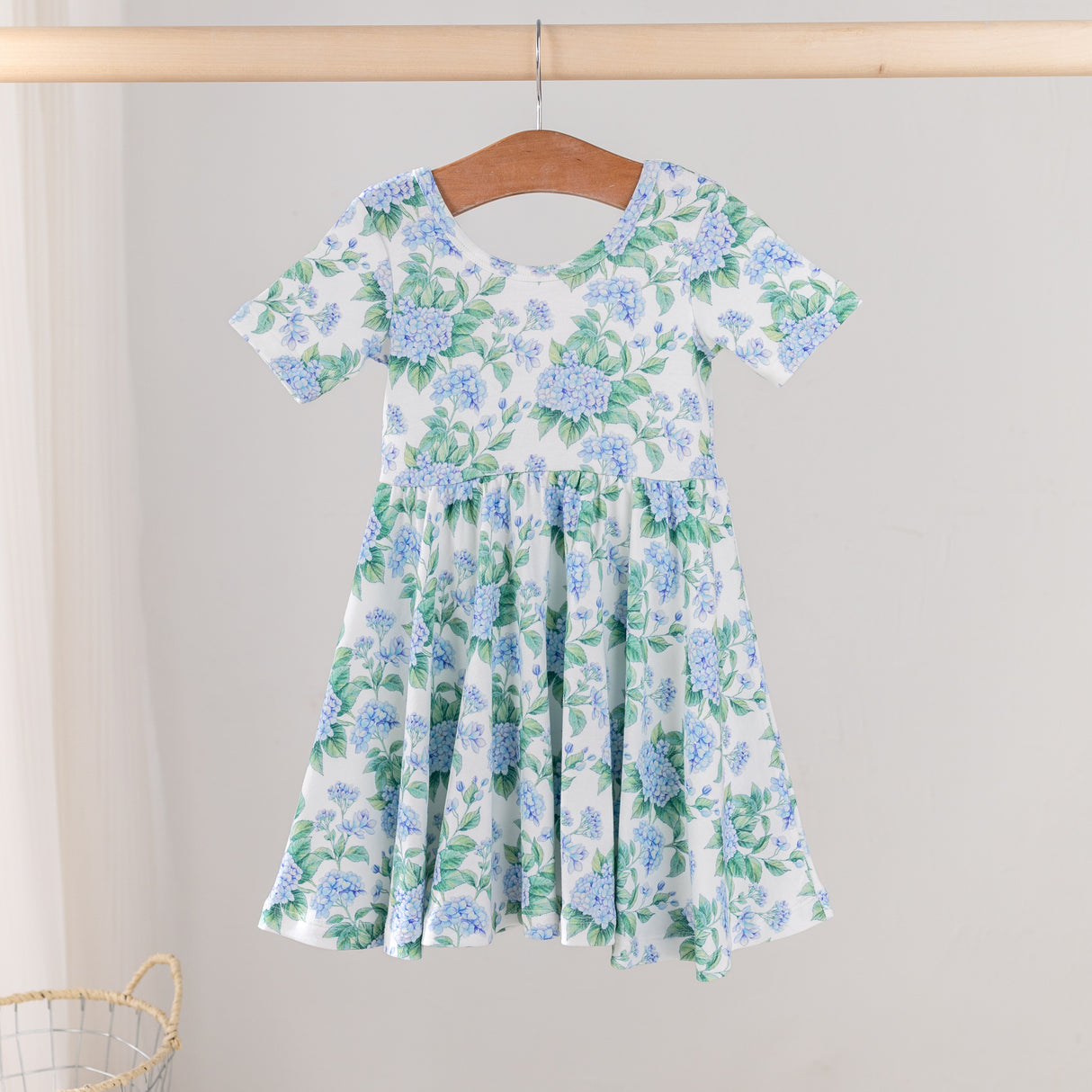 Nola Tawk Hydrangea Heaven Organic Cotton Twirl Dress