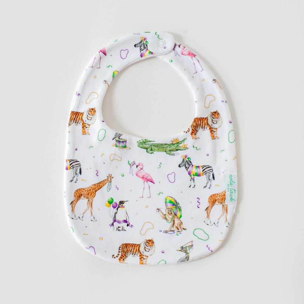 Nola Tawk Zoo Krewe Organic Cotton Baby Bib