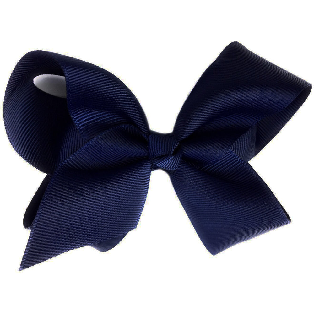 Baby Wisp Americana Grosgrain Ribbon Bow Alligator Clip Navy