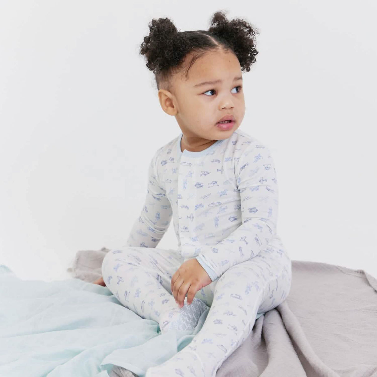 Magnetic Me Airplanes Pointelle Magnetic Footie