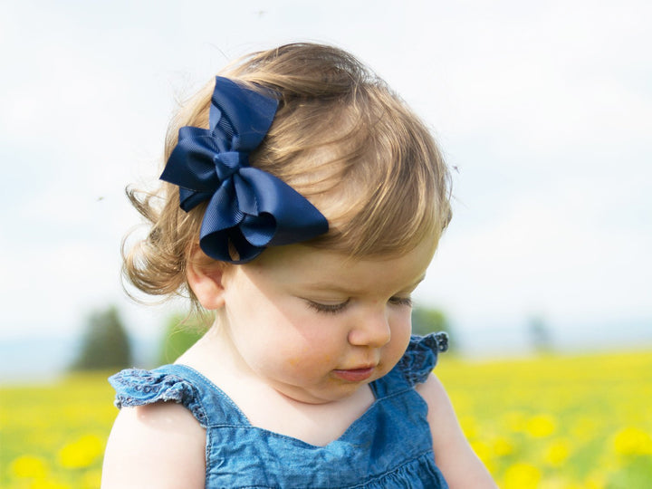 Baby Wisp Americana Grosgrain Ribbon Bow Alligator Clip