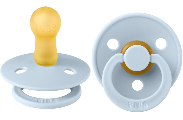BIBS Natural Rubber Pacifier 2 PK (Size 2) - 6-18 months