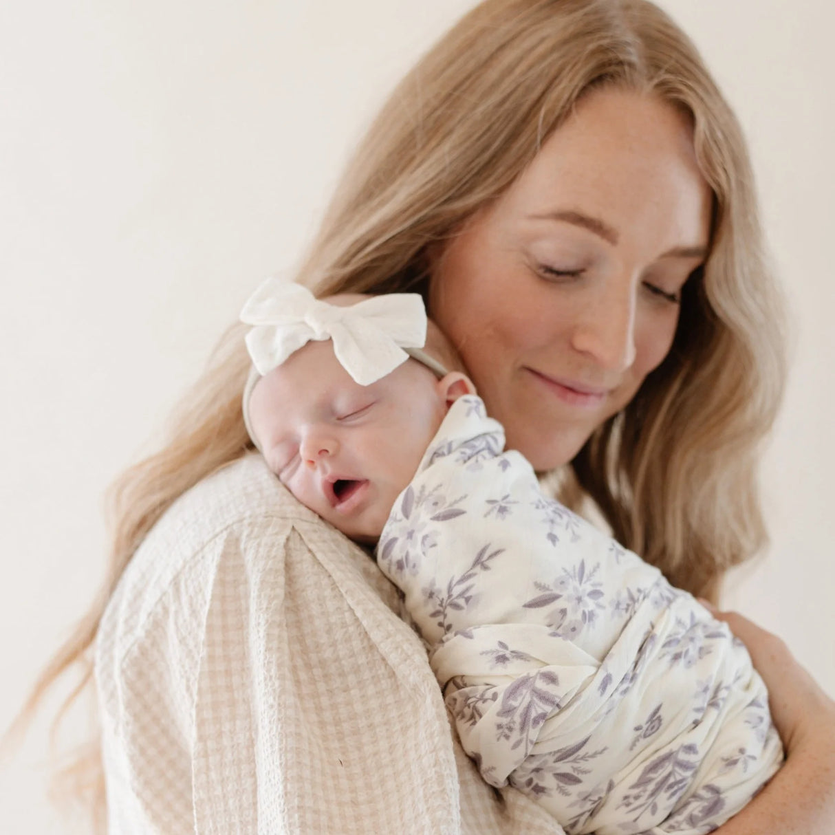 Saranoni Bamboo Rayon Muslin Swaddle | Forget-Me-Not