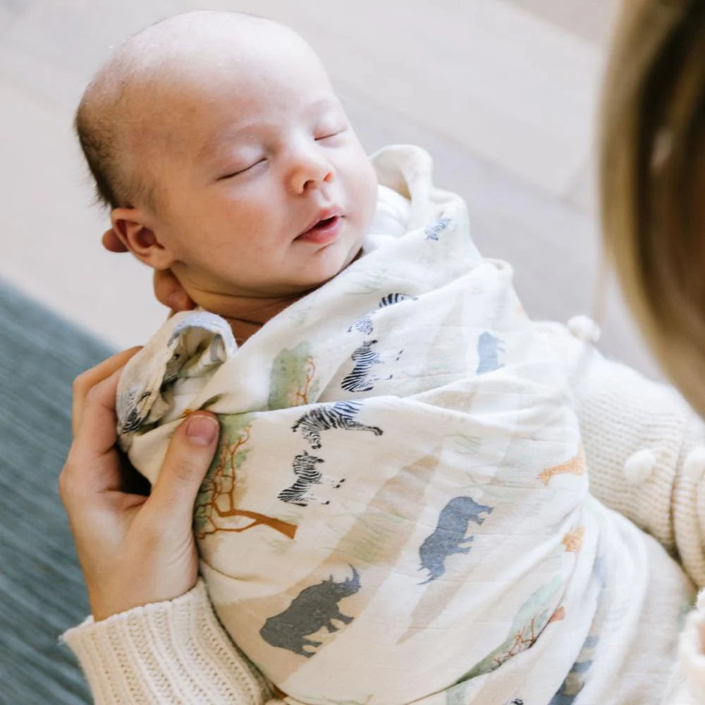 Saranoni Bamboo Rayon Muslin Swaddle | The Savannah
