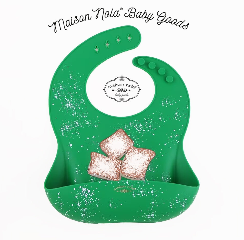 Baby's First Beignet Gift Bundle | Silicone Bucket Bib and Teether