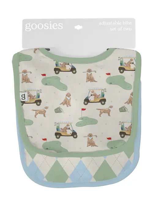 Goosies Barks & Birdies Bamboo Bib 2 Pack Set