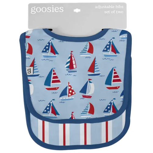 Goosies Sail Away Bamboo Bib 2 Pack Set