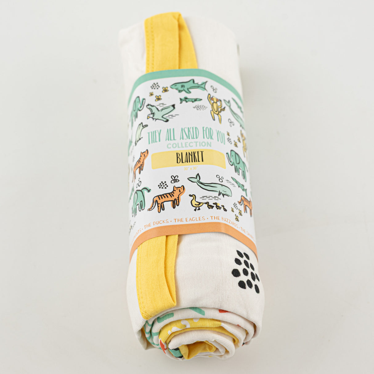The Parish Line They All Asked for You Bamboo Baby Blanket | Yellow