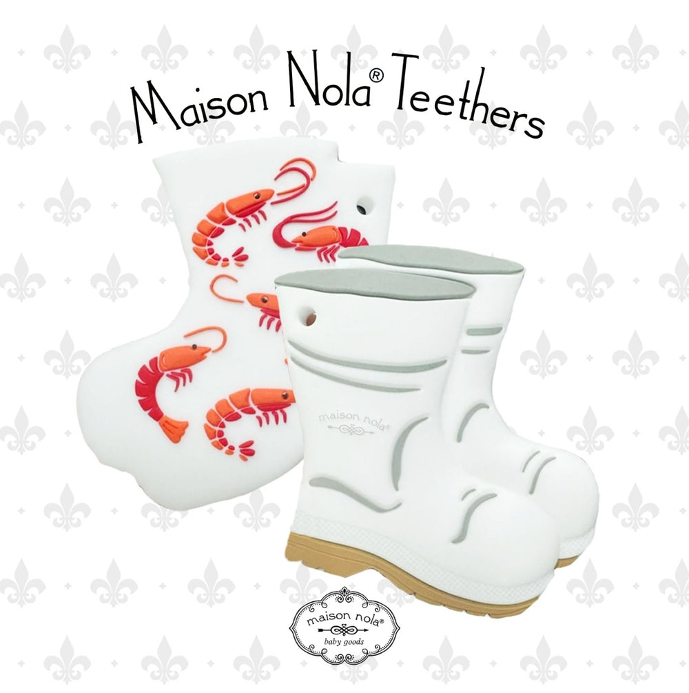 Shrimp Boot Silicone Teether