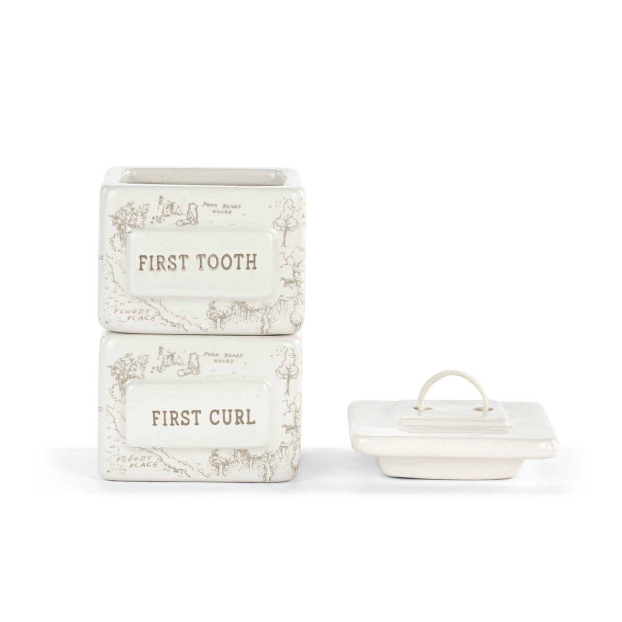 Demdaco Winnie the Pooh Baby | First Tooth and Curl Keepsake Box