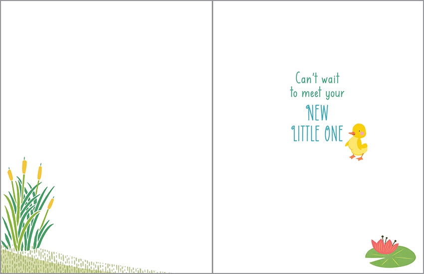 Gina B Designs Baby Greeting Card | Momma Duck