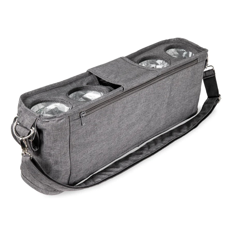 WonderFold 4-Cup Insulated Parent Console | Charcoal Gray