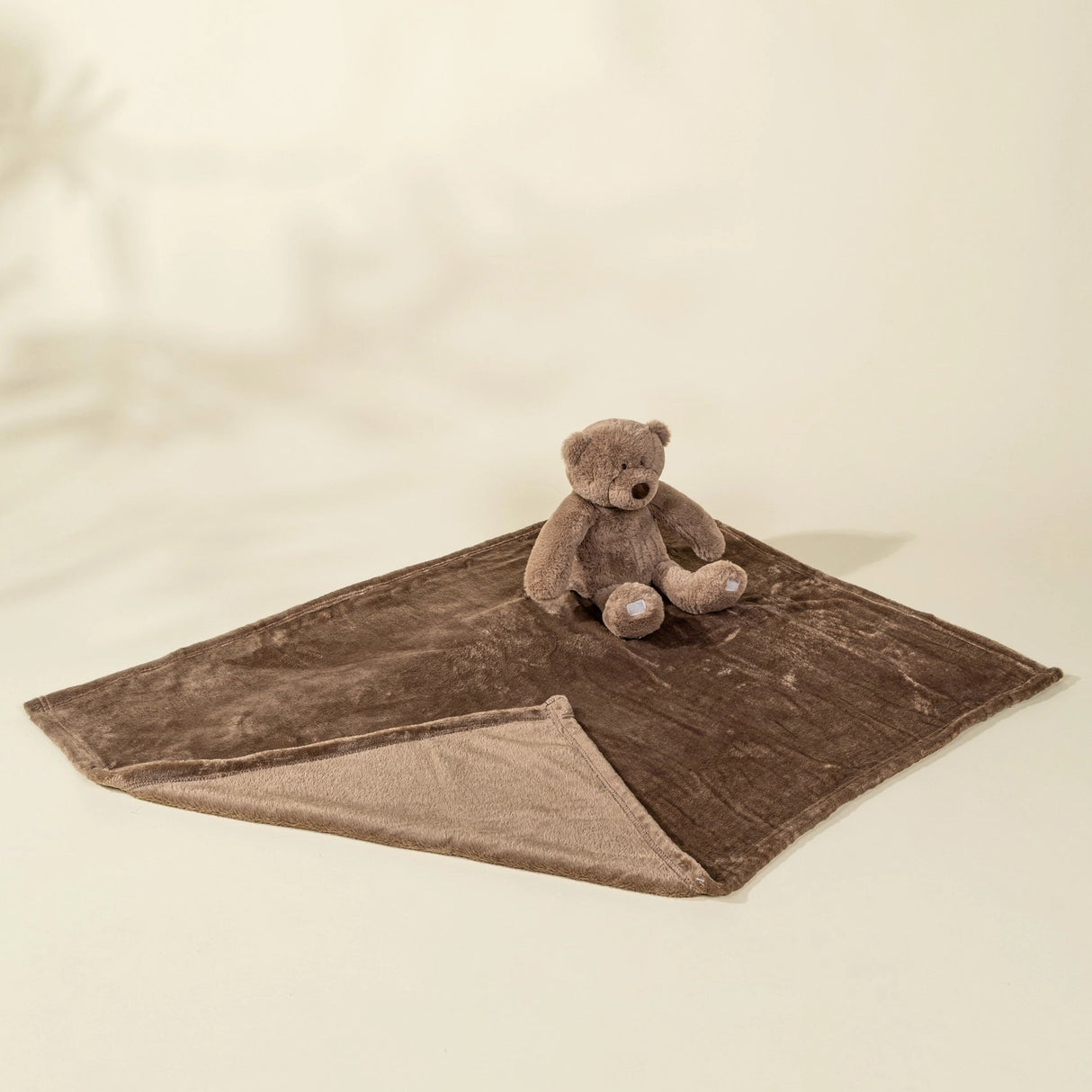 Coco Village Bear Plush Toy Snuggling Blanket