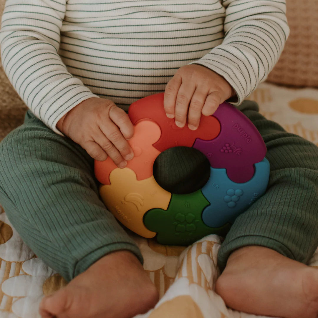 Jellystone Designs My First Puzzle Silicone Colour Wheel | Rainbow Bright