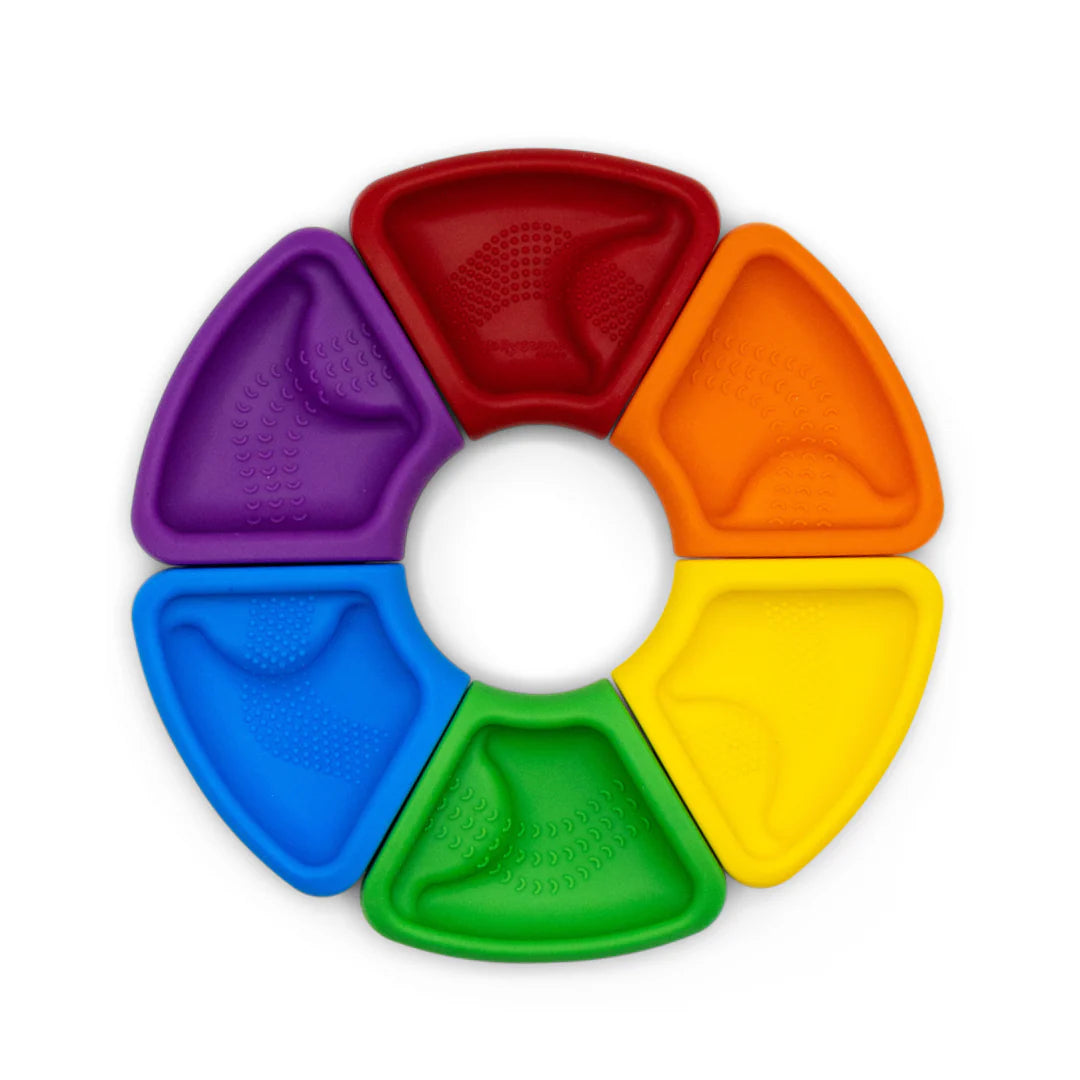 Jellystone Designs My First Puzzle Silicone Colour Wheel | Rainbow Bright