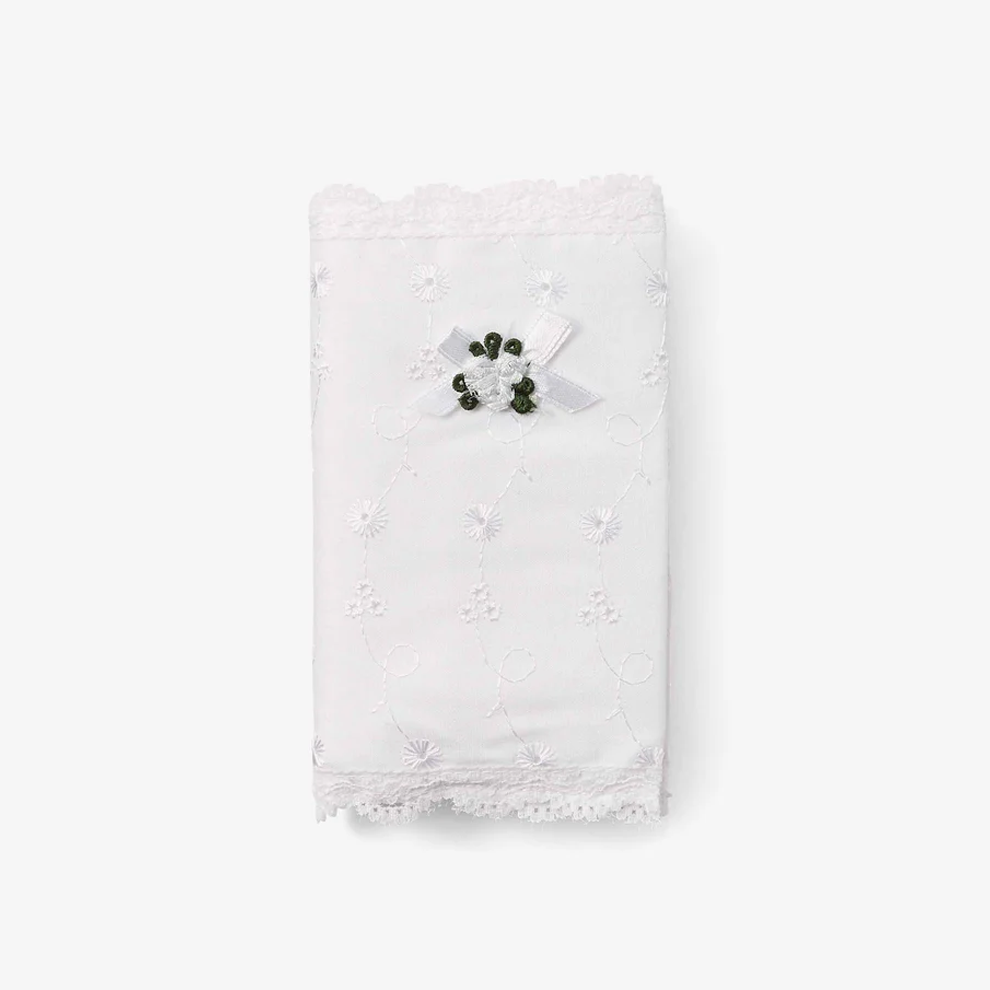 Baby's First Eyelet Covered Bible | Gift Boxed