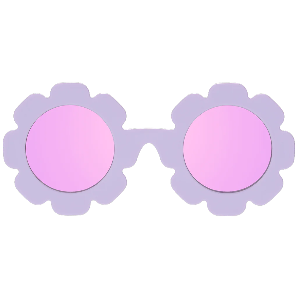 Babiators Polarized Flower Sunglasses:  Iris | Lavender Mirrored Lens