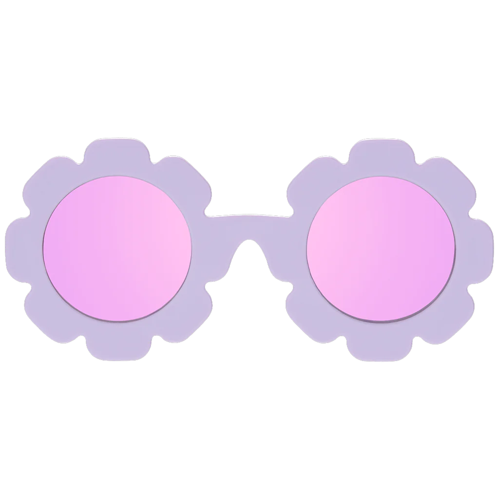 Babiators Polarized Flower Sunglasses:  Iris | Lavender Mirrored Lens