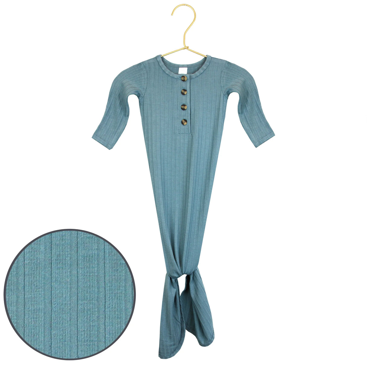 Lou Lou and Company Duke Ribbed Knotted Gown | NB-3M