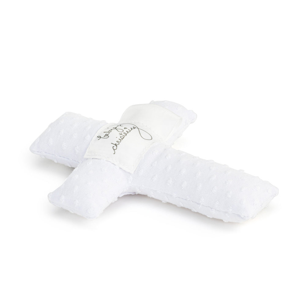 Demdaco Tender Blessings | Plush Comfort Cross Baby's Christening Gift