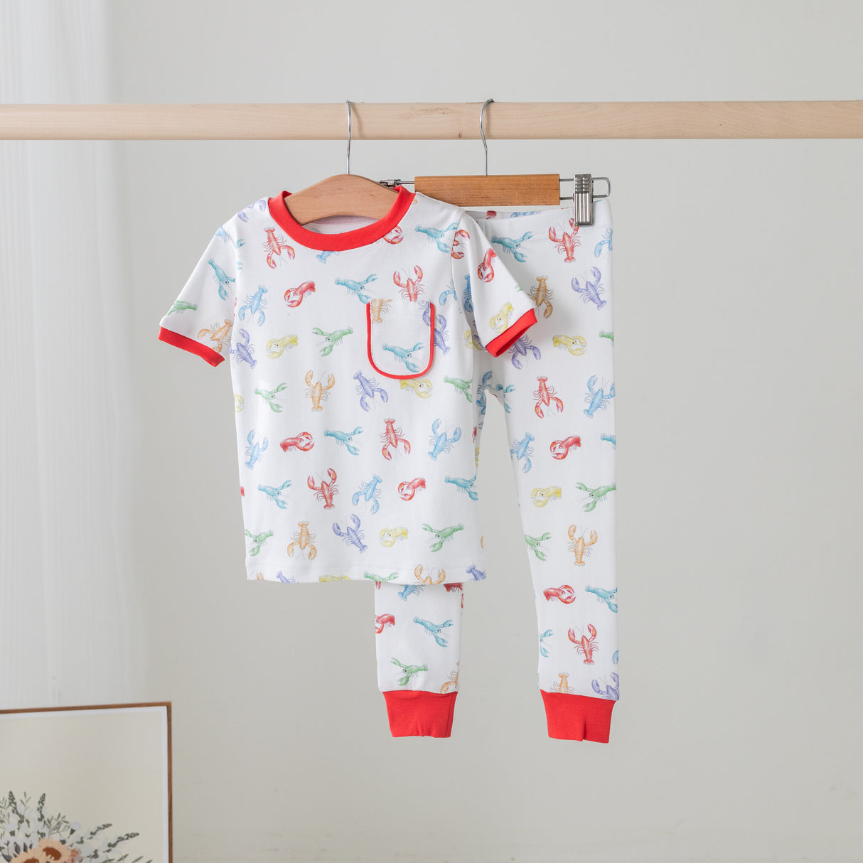 Colorful Claws Crawfish Organic Cotton Pajama Set