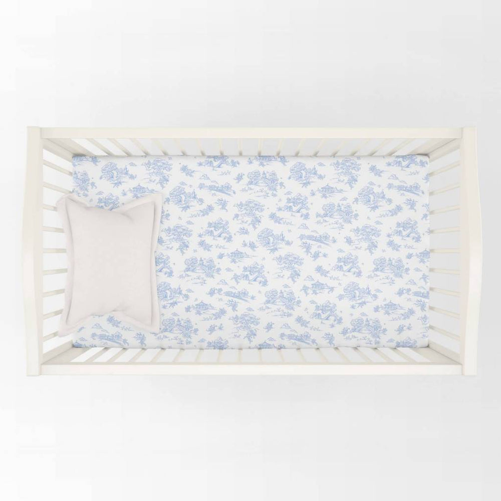 Storyland Toile Fitted Crib Sheet