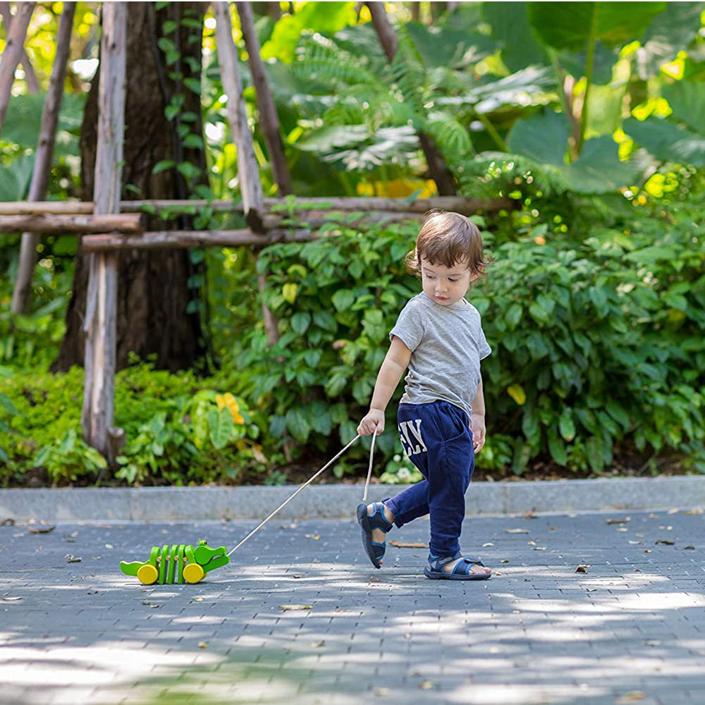 Dancing Wooden Alligator | Green