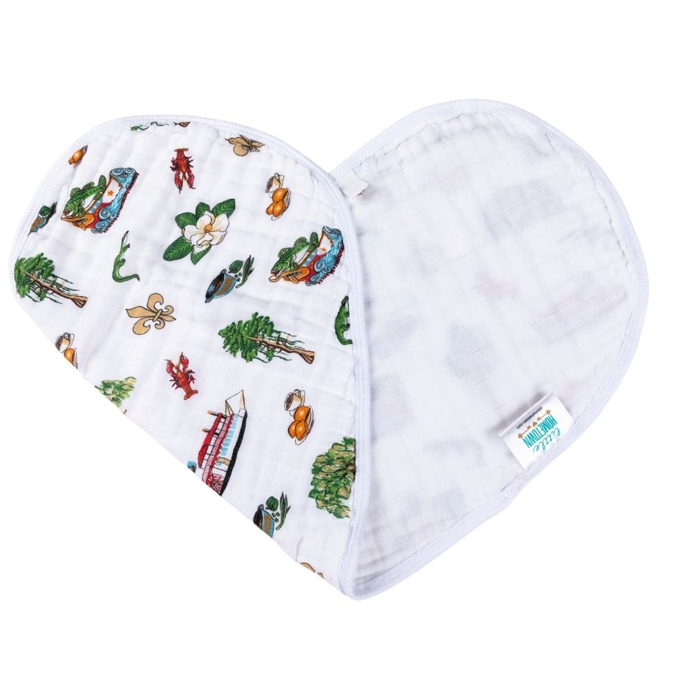 Louisiana Baby 2-in-1 Muslin Burp Cloth Bib