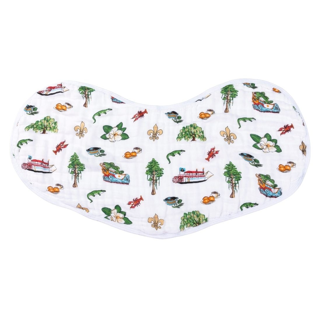 Louisiana Baby 2-in-1 Muslin Burp Cloth Bib