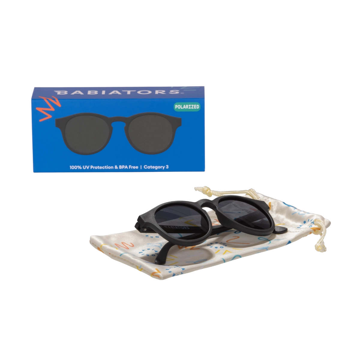 Babiators Keyhole Jet Black | Smoke Lenses UV Sunglasses