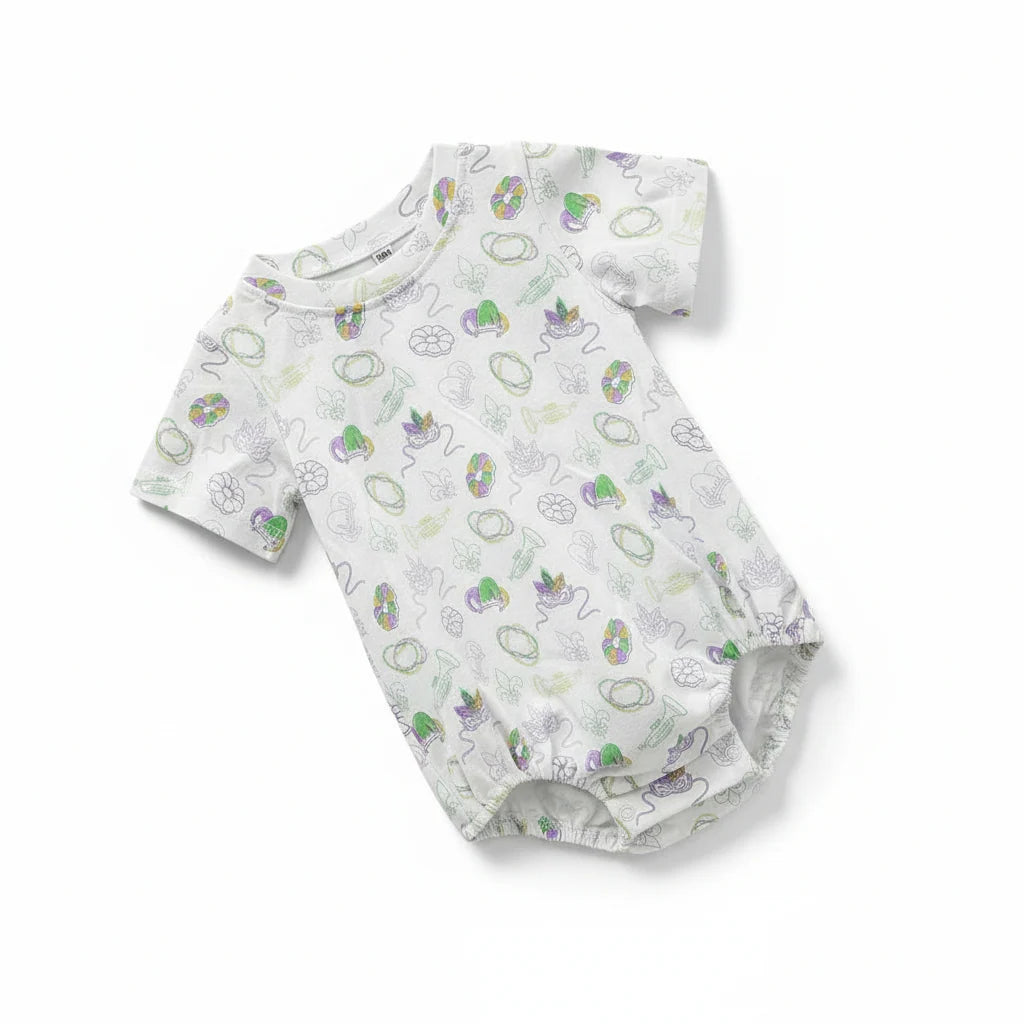 Oak Lane Short Sleeve Mardi Gras Bubble
