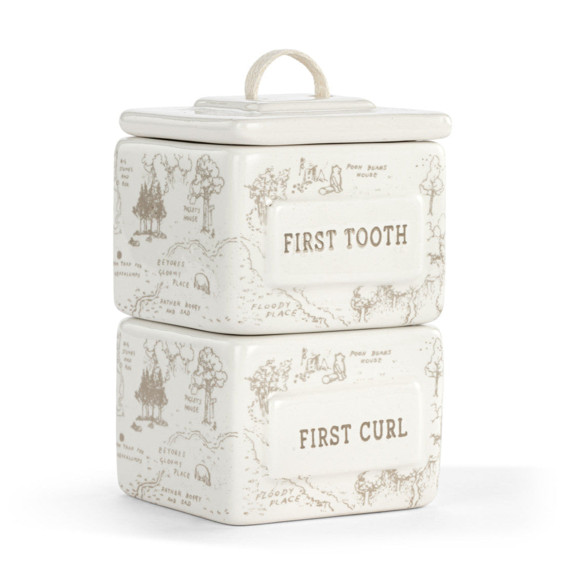 Demdaco Winnie the Pooh Baby | First Tooth and Curl Keepsake Box