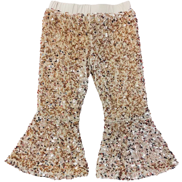 Gold Sequin Gogo Pants