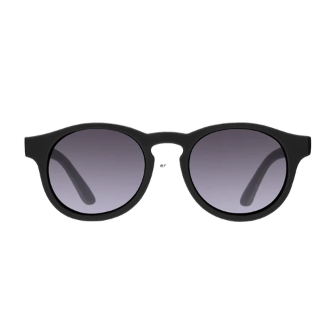 Babiators Polarized Keyhole Sunglasses: Jet Black | Gradient Smoke Lens