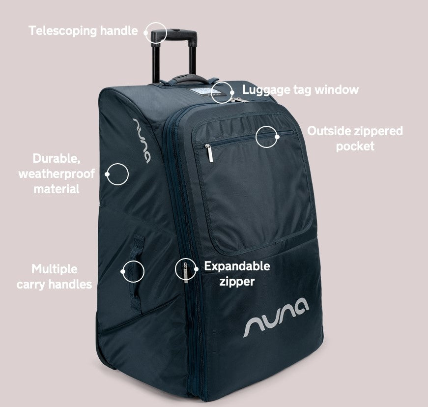 Nuna Wheeled Travel Bag with Nuna Boarding Pass