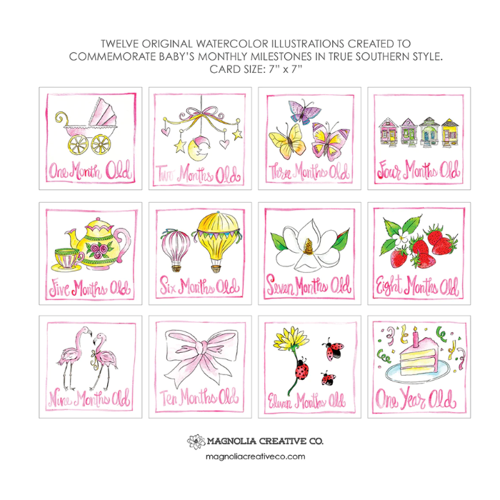 Little Lady Milestone Cards