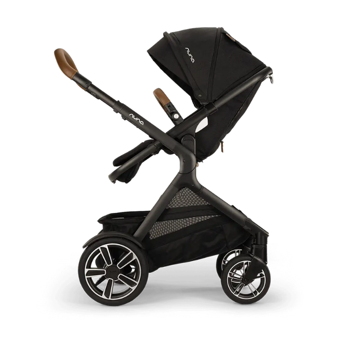 Nuna DEMI Next Stroller + PIPA Aire RX Car Seat Travel System | Caviar