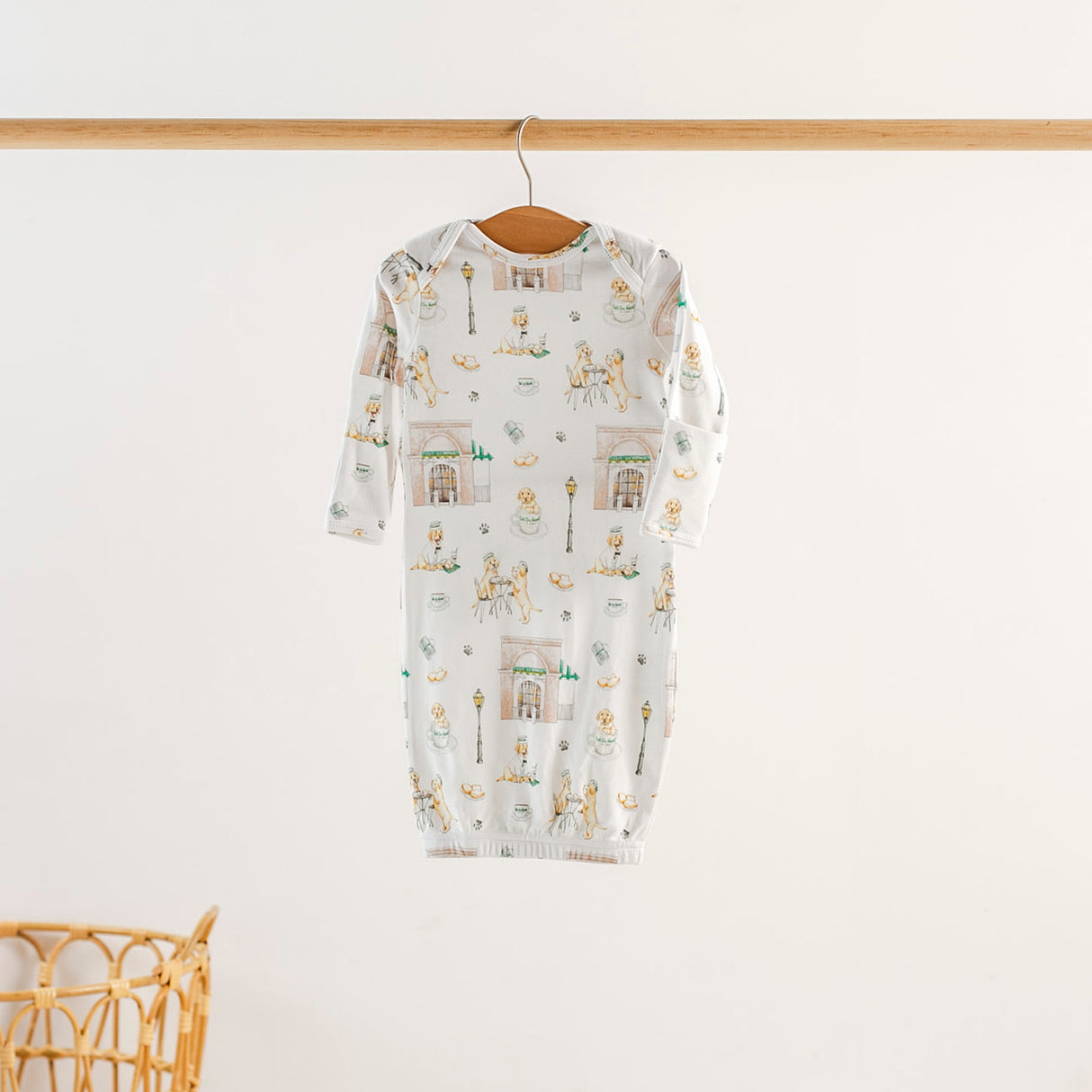 Powdered Sugar and Puppies Organic Cotton Pajamas